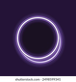 Vector of rounded banner set. Simple banner. Futuristic banner.