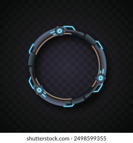Image vectorielle d'un jeu de bannières arrondies. Bannière simple. Bannière futuriste.