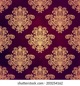  Vector royal seamless damask pattern. DECORATIVE Abstract backgrounds with vintage patterns.
