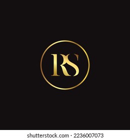 Vector RS letter logo design template
