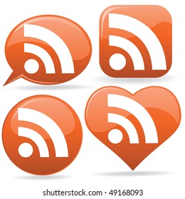 vector rss icons