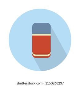 Vector Rubber Eraser Illustration Isolated. Education And School Flat Icon