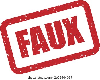 Vector rubberen stempel met het Franse woord 