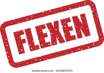 Vector rubberen stempel met het Duitse jargon woord 