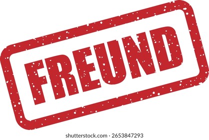 Vector rubberen stempel met het Duitse woord 