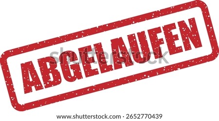 Vector rubber stamp with the German word 