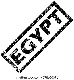 Vector rubber stamp with name EGYPT, isolated on white