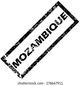 Vector rubber stamp with name MOZAMBIQUE, isolated on white