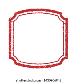 Vector rubber stamp template illustration (no text/ text space)