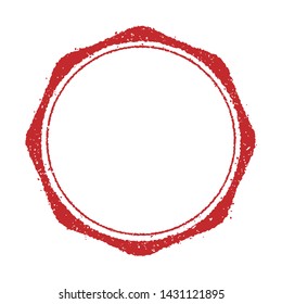 Vector rubber stamp template illustration (no text/ text space)