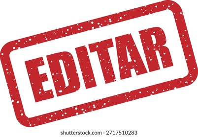 Sello de goma de Vector con el texto "EDITAR" (Editar) - indica el elemento editable o modificación permitida. Ideal para la edición de documentos gráficos.
