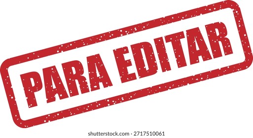 Carimbo de vetor com o texto "PARA EDITAR" (Edição pendente) - o item precisa de modificação ou revisão. Ideal para gráficos de gerenciamento de fluxo de trabalho.