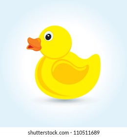 Vector rubber yellow duck