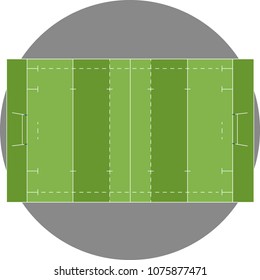 Vector Rugby Field