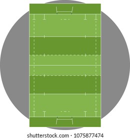 Vector rugby field