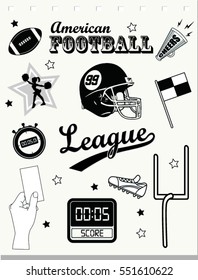 Vector of Rugby football icon. vector illustration