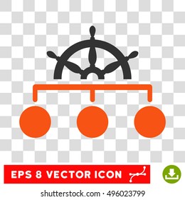 Vector Rule EPS vector pictograph. Illustration style is flat iconic bicolor gray and orange symbol on a transparent background.