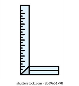 Diseño de iconos de esquema rellenado por Vector Ruler

