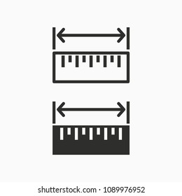 Vector ruler icon