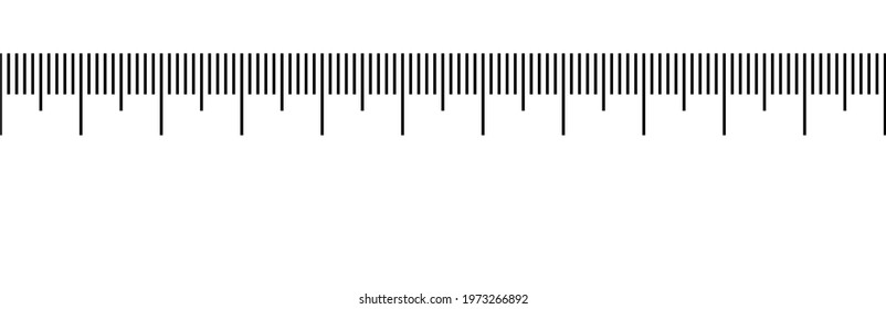 Vector ruler isolated on white background. Simple measurement equipment