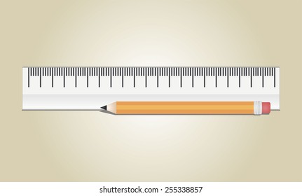 Vector Ruler Pencil 
