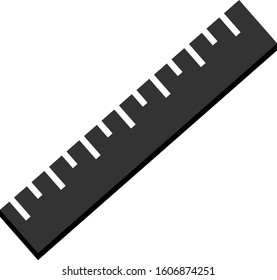 vector ruler for school and work stationery