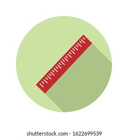 Vector ruler sign, money dollar icon - 