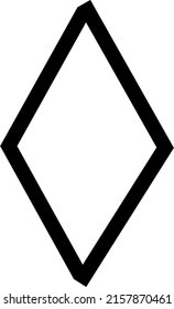 vector runic scandinavian celtic alphabet letter O