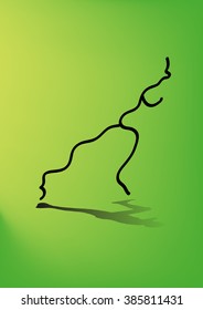 vector runner illustration eps concept jpg marathon stock