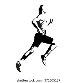 Vector runner, isolated sprinter