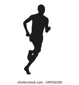 Vector runner silhouette