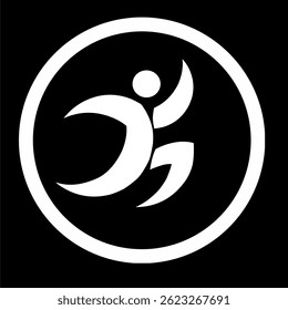 vector running logo icon, for sports competitions