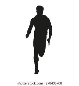 Vector Running Man Silhouette