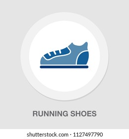 vector running shoes illustration isolated - foot wear symbol. footwear sign