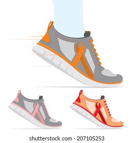 Vector running shoes - sneakers