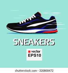 Vector running shoes - sneakers