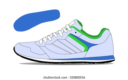 Vector running shoes - sneakers