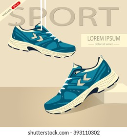 Vector running shoes - sneakers