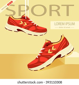 Vector running shoes - sneakers