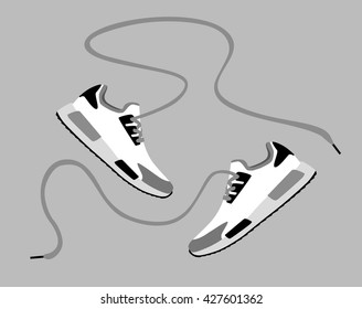 Vector running shoes - sneakers