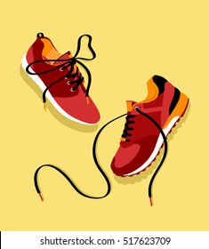 Vector running shoes - sneakers