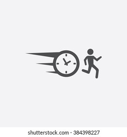 Vector running time Icon