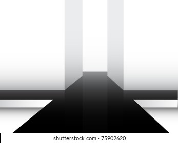 vector runway illustration