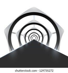 vector runway/corridor illustration