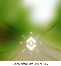 Vector Rural background with blurred way. Season banner.