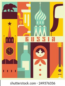 Vector Russia background