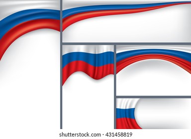 Vector Russia Flag, Russian Colors (Vector Art)