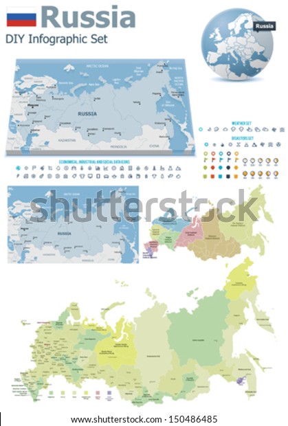 Russia Map Political Worldometer