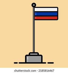 a vector of the Russia state flag