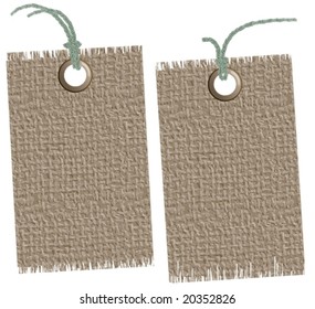 Vector: sackcloth labels